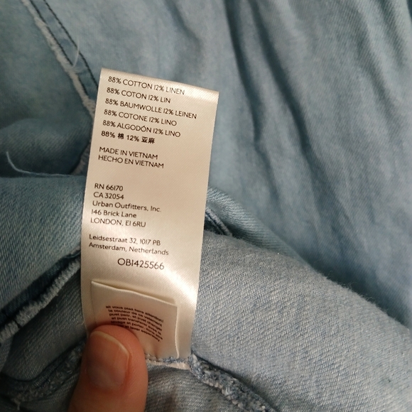 Free People Oversized Denim Shirt - Picture 5 of 9